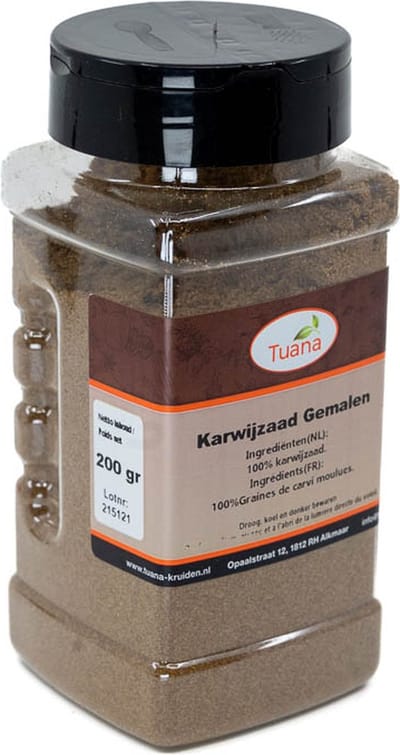 Tuana Kruiden - Karwijzaad Gemalen - Strooibus 140 Gram - Tuanashop - MP-K-0010