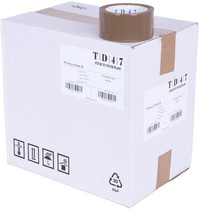 TD47 Verpakkingstape Noise 50mm x 66m Bruin ( Doos 36 rollen)