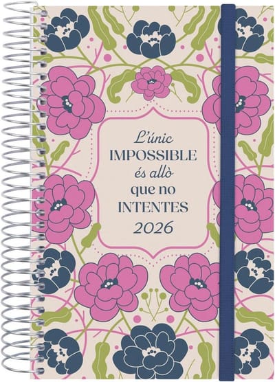 Agenda 2026 Spiraal: Dagplanner Jaaroverzicht Januari t/m December met Trendy Design