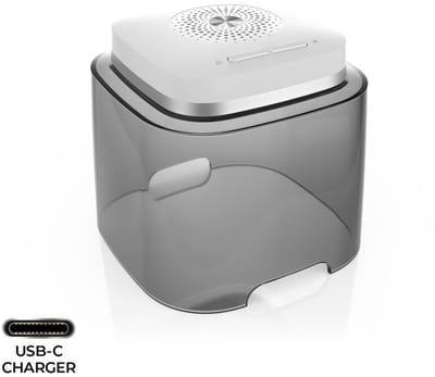 flow-med dry-cap UV 2.2 Droogbox voor oplaadbare hoortoestellen en Airpods