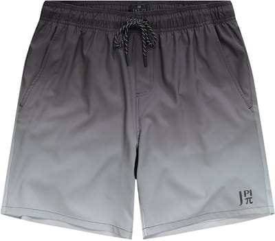 JAY-PI - Heren - Zwemshort beachwear elastische band batiklook - Zwart - Maat 7XL