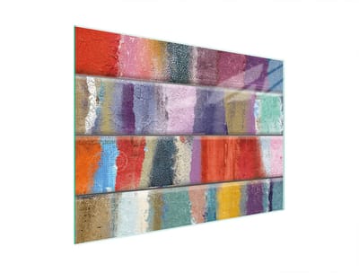 TMK ArtDeko - Glas Snijplank - 30x22 cm - Kleurrijk - Verhard Glas