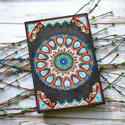 Notitieboekje - NB006 - Mandala - Diamond painting - compleet pakket - diamond painting by Wietske