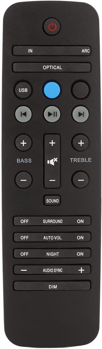 ONF3 - Soundbar Afstandsbediening - Universele afstandsbediening - Compatibel met verschillende modellen - Zoek en bedien - Ideaal voor thuisbio...