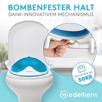 Ergonomische Kinder Toiletbril met Handgrepen - Universele Wc-opzetstuk voor Veilig Gebruik en Spatbescherming tot 50 kg