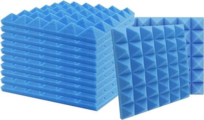 geluiddicht - Geluid Panelen Wiggen Geluiddicht Geluidsisolatie Absorberend Huis en Kantoor 12 Pack | 30x30x2.5cm