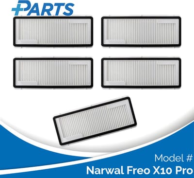 Narwal Freo X10 Pro Filters (5 Stuks, Plus.Parts® alternatief voor CP-PJ-A00088-00-00)