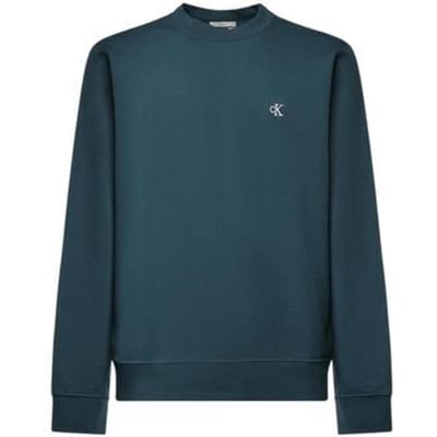 Calvin Klein Long Sleeve Classic 350gsm Terry Monogram Tahoe Green Größe: S | Pullover Outlet | Herren | Grün