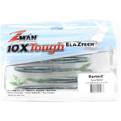 Zman Soft Lure DarterZ 6 Inch 5/Pack Sexy Mullet (4073)