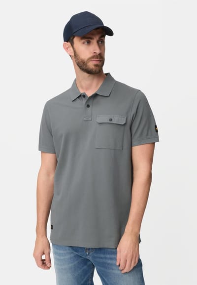 camel active Poloshirt van pure katoen - Maat menswear-5XL - Stormblauw