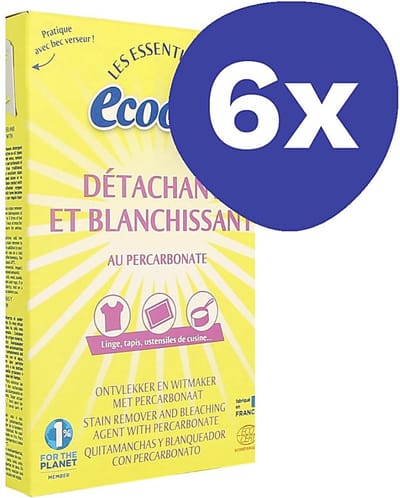 Ecodoo Ontvlekker & Witmaker met Percarbonaat (6x 350gr)