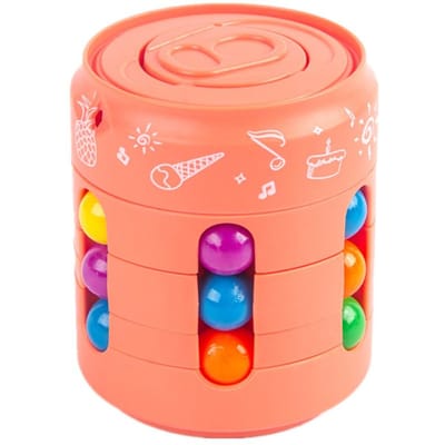 Magische Boon Kubus Vinger Gyro Roterend Antistress Verlicht Angst Ontwikkel Intelligentie Decompressie Fidget Speelgoed Volwassenen Kinderen Cadeau