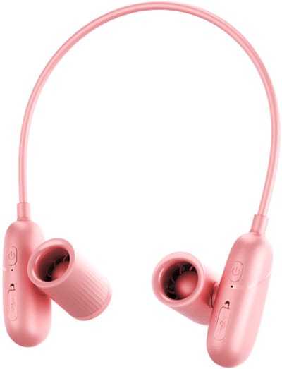 Draagbare nekventilator - Geluidsarme, ultrastille persoonlijke ventilator - 3 instelbare windsnelheden - USB-opladen - Draagbare verkoelende nekventilator - Sterkere luchtstroom - Roze