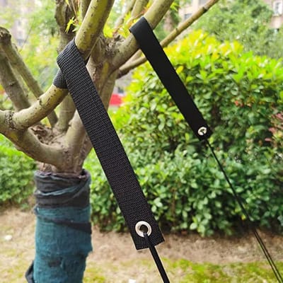 Boombanden - Boomsteun riemen - Bomen ondersteunen - Robuuste polyester constructie - 40 x 3.8 cm - Kaki