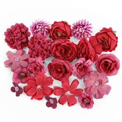 Dailygoods- Kunstbloemen Decoratie - 20 Stuks - Hoogwaardige Stof - Realistische Textuur - Herbruikbaar - Voor Bruiloft/Feest - Nep Bloemen
