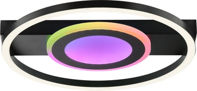 Brilliant Maureen - Plafondlamp - LED 20W - CCT - 3000K-6500K - Dimbaar - Nachtlicht - Timer - Afstandsbediening - Wit