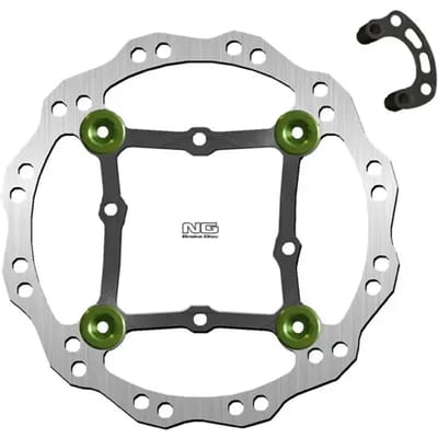 Vlotterende motorremschijfset en steuntje NG Brake Disc Wave 1378XK21