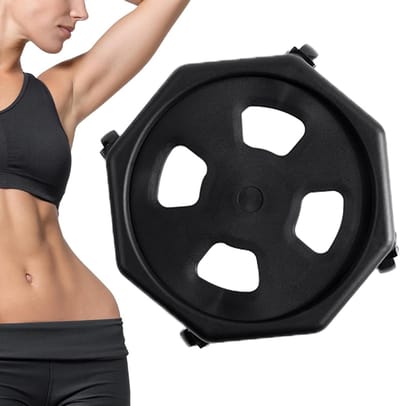 Buikspieroefening Roller - Fitness Wiel - Kernkrachttraining - Vierwiel Stabiliteit - 30 x 30 x 11 cm - Zwart