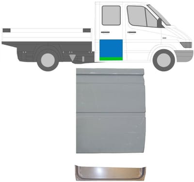 Reparatie plaatwerk achterste deuren voor Mercedes Sprinter 1995-2006