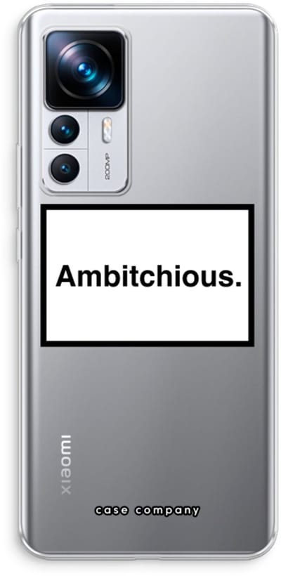 Case Company® - Hoesje geschikt voor Xiaomi 12T hoesje - Ambitchious - Soft Cover Telefoonhoesje - Bescherming aan alle Kanten en Schermrand