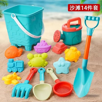 Zomerstrandset Speelgoed voor Kinderen Zandgraven Plastic Emmer Gieter Schepjes Kinderstrand WaterSpellen Gereedschap Zomerspeelgoed