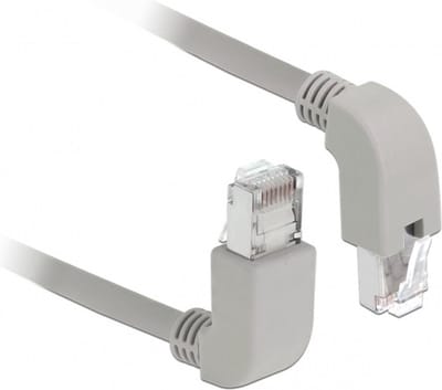 S/FTP CAT6 Gigabit netwerkkabel haaks/haaks / grijs - LSZH - 1 meter