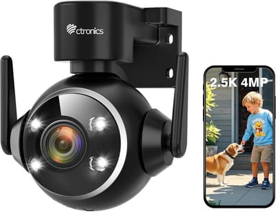 PTZ Buitenbewakingscamera 4MP WiFi Dual Band met Automatische Tracking en Nachtzicht