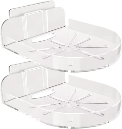 Babymonitorrek - Babyfoon houder - Babykamer organiseren - Zelfklevend ontwerp - 2 stuks - Wit