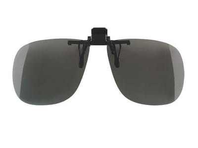 Luxe Flip Up Grijs Clip-on zonnebril | Opklapbare Clipon opzet bril polariserend - UV400 bescherming