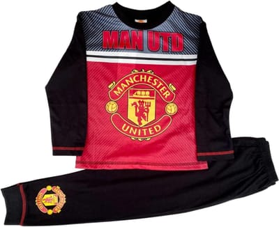 Manchester United Pyjama - Rood met zwart - Man Utd - Maat 104/110