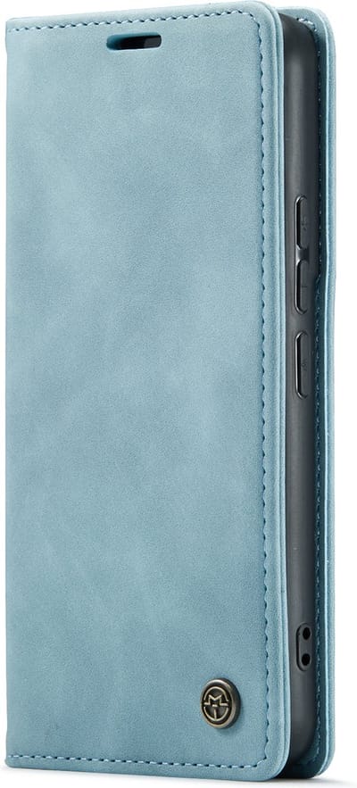 Casemania Hoesje Geschikt voor Oppo Reno 8T Aqua Blue - Dunne Portemonnee Book Case - Slim Wallet Case met Pasjeshouder
