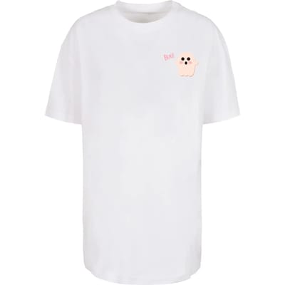 Dames-T-shirt Merchcode Halloween Boo Ghost
