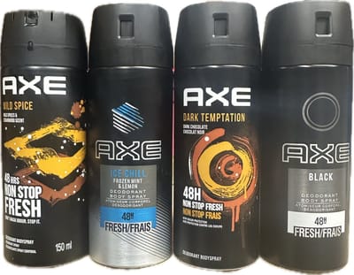 Axe Deodorant Spray - Mix - 4 x 150 ml
