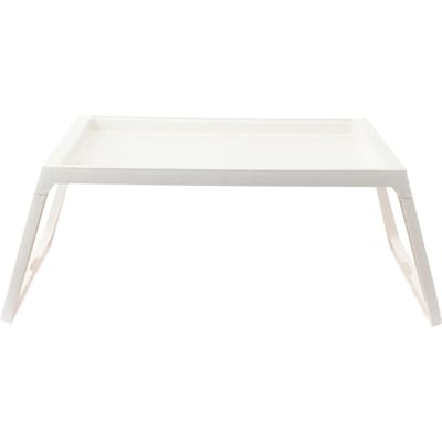 Laptop Bedtafel Draagbaar Lichtgewicht Mini Picknicktafel voor Laptop Werken Schrijven Roze wit
