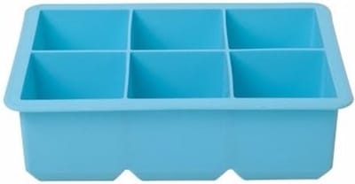 Cosy & Trendy Kubus Ijsblokjesvorm - Blauw - 6 Kubussen