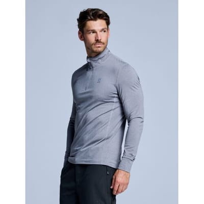 Poederbaas Midlayer Pully - Skipully - Heren - Four Seasons Lightweight 2.0 - Grey Melange - Maat L