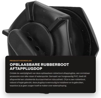 Dailygoods- Aftapplug Duurzaam - Afvoerklep - Aftapventiel - Bootafvoertrekker - Hoogwaardig PVC - Eenvoudig te bedienen