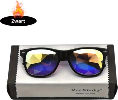 Bovista - Festival Bril - Rave - Space - Techno - Freaky Glasses - Heren - Dames - Zonnebril - Zwart