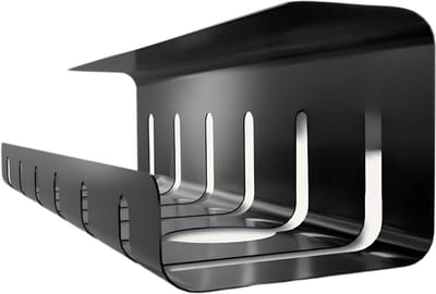DnA® Kabelgoot - Kabelgoot Bureau - Cable Management - Zwart - 40cm x 10cm x 1cm