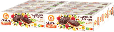 Céréal Zachte Koekjes Framboos Delight - 8 x 140 gr - Voordeelverpakking