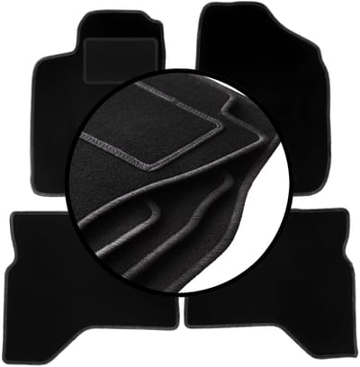 Complete set veloursmatten voor: Mitsubishi Pajero Sport I SUV (1996-2008)