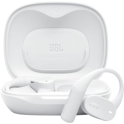 JBL Sense Lite - Open ear Oordopjes - Oortjes Draadloos - Bluetooth - Sport Oordopjes - Sporten - Hardlopen - 32 uur - Spatwaterdicht - IP54 - Wit