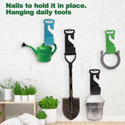 Solidchoice - Set van 2 Tuinslanghouders met Handvat voor Buiten