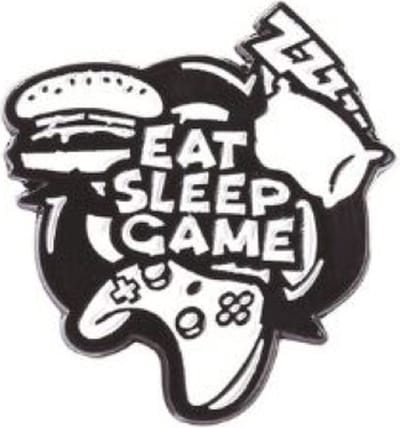 Pin Broche - enamel pin - kledingspeld - Eat sleep game