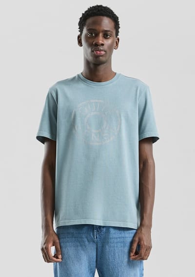 Q/S designed by - Heren t-shirt - Maat S - Mannen - blauw - onbekend materiaal