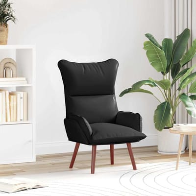 vidaXL - Fauteuil - Zwart - 69 - x - 74 - x - 93 - cm - Kunstleer