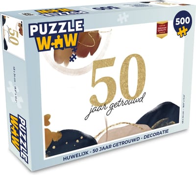 Puzzel Spreuken - Huwelijk - 50 jaar getrouwd - Quotes - Legpuzzel - Puzzel 500 stukjes