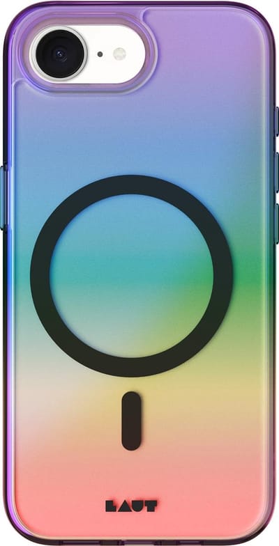Laut Holo Midnight iPhone 17e / 16e Hoesje – MagSafe Compatibel – Holografisch Effect – Transparant