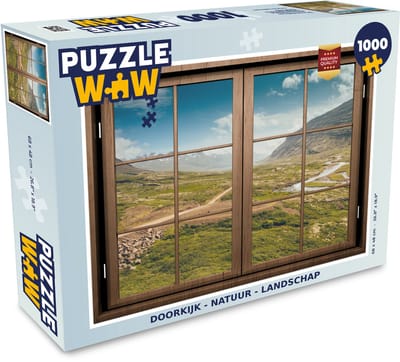 Puzzel Doorkijk - Natuur - Landschap - Legpuzzel - Puzzel 1000 stukjes volwassenen