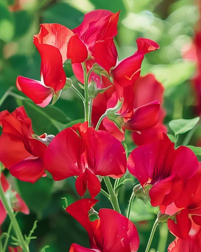 2 sets - Reukerwt Zaden Royal Family Rood Lathyrus Odoratus Eenjarig